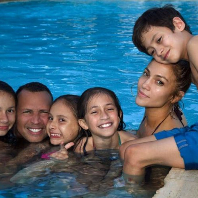 Jennifer Lopez, Alex Rodriguez And Their Children