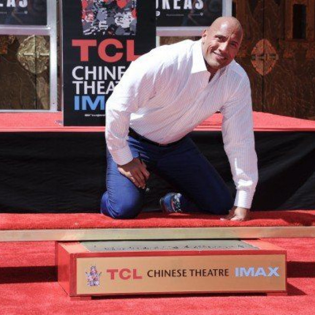 Dwayne Johnson received a star on the Walk of Fame