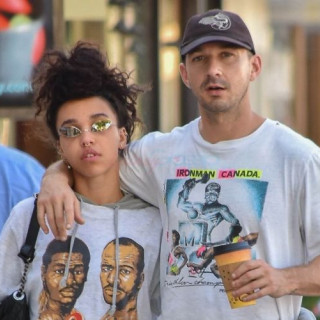 Shia LaBeouf and FKA Twigs celebrated their first Christmas together