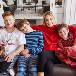 Sharon Stone shared a photo with her sons