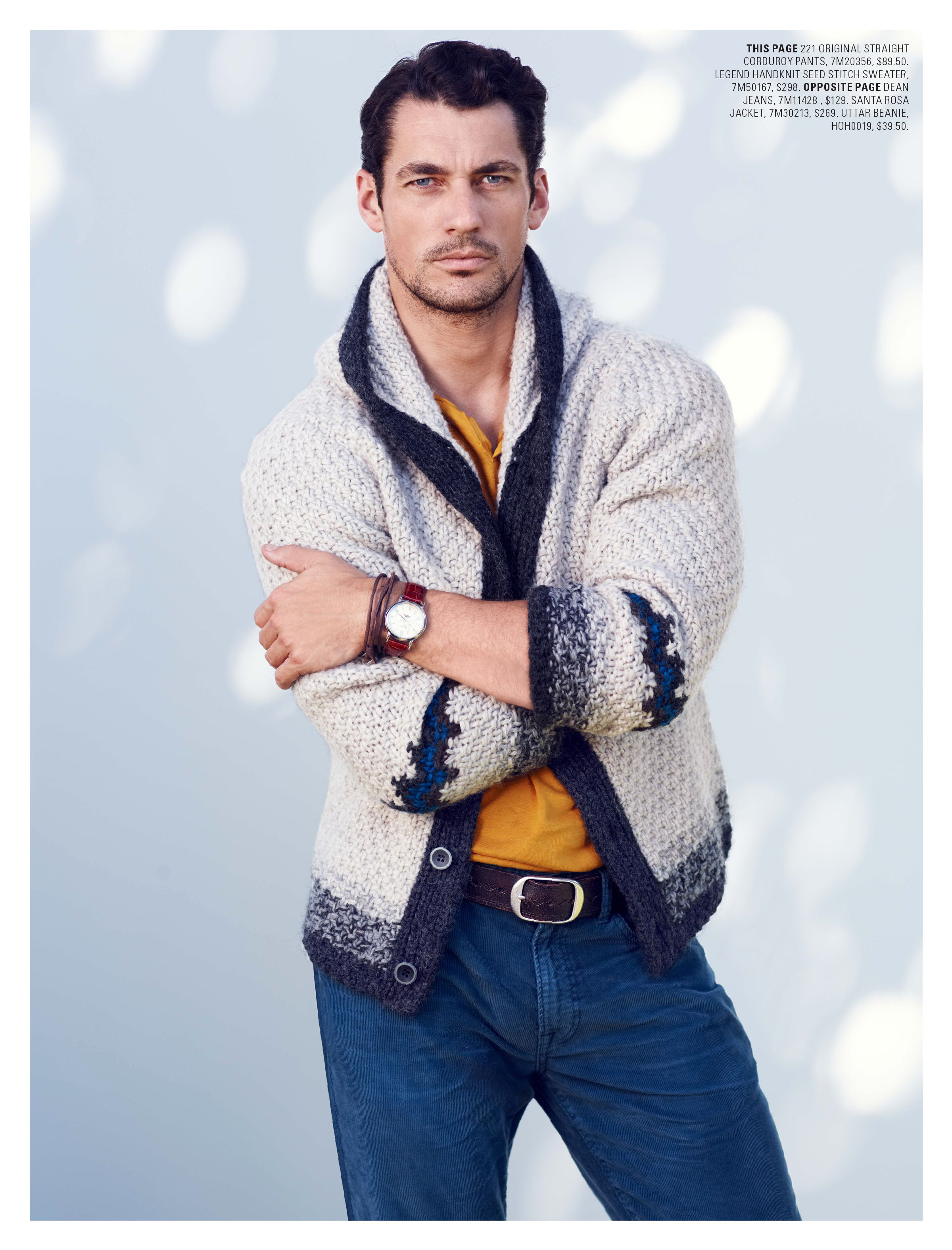 david gandy cardigan