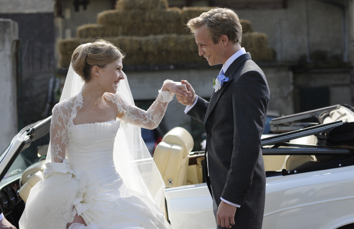 Clemence Poesy Wedding Dress