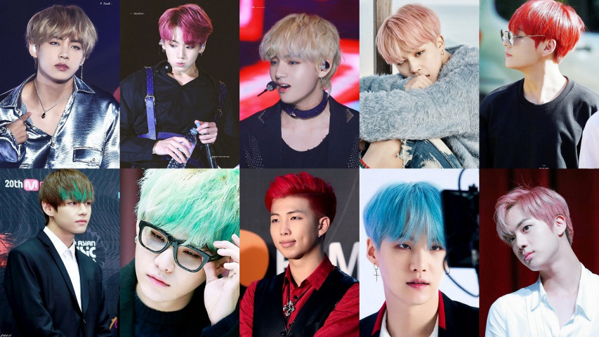 The HQ Original Photo Wallpaper Collage of K-Pop Boy Group BTS The Best Pictures