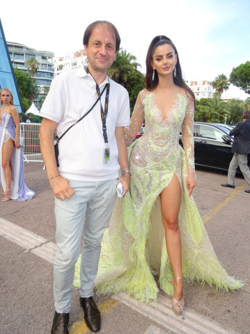 Mahlagha Jaberi at the premiere of "France" during the Cannes Film Festival 