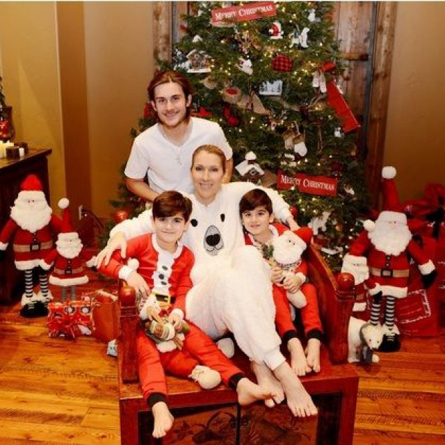 Instagram: Children Of Celine Dion In Festive Pyjamas