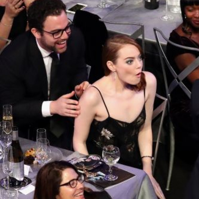 Various Emma Stone Faces At This Year's SAG Event