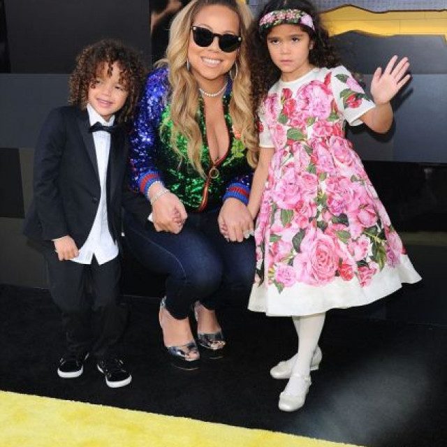 Mariah Carey And Her Twins Watch 'Lego Batman Movie' Debut