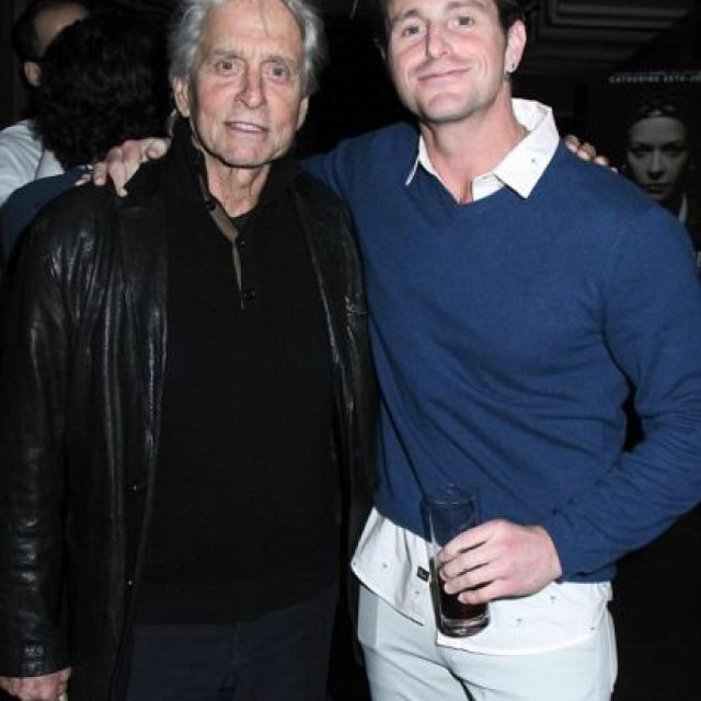 Michael Douglas And Son Cameron Attend A Film Debut 