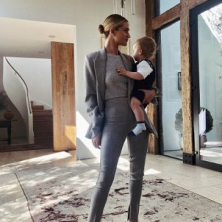 Rosie Huntington-Whiteley has published a rare photo with her grown-up son