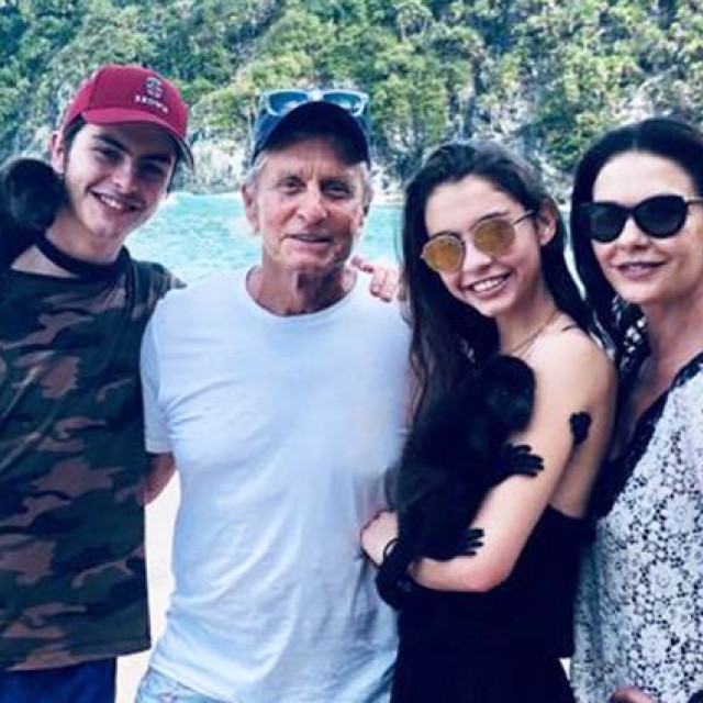 Catherine Zeta-Jones showed, how she spends holidays