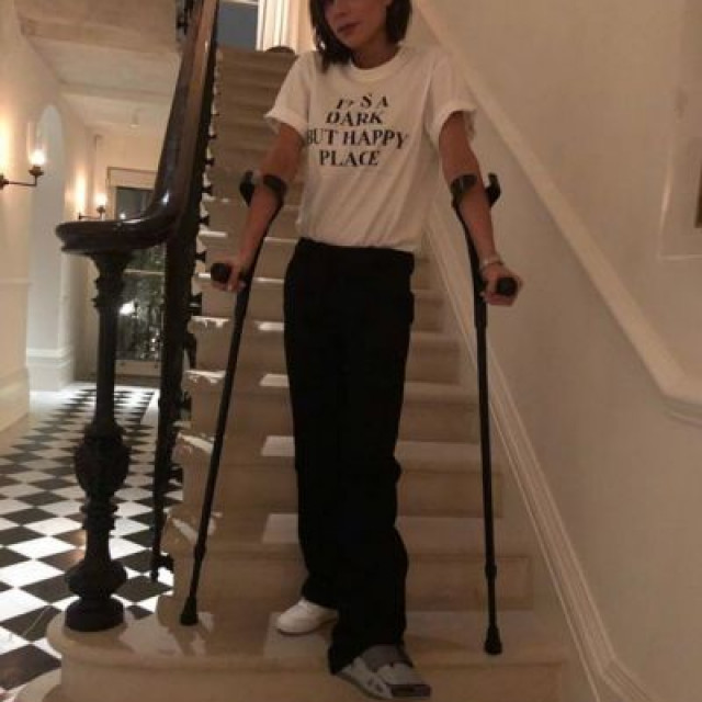 Victoria Beckham broke her leg