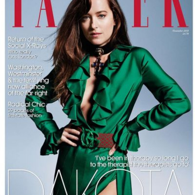 Dakota Johnson shot for Tatler magazine