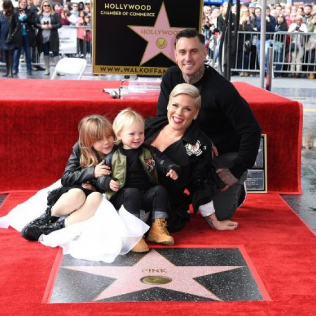 Pink got her own star on the Walk of Fame