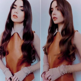 Lily Collins shows new trend