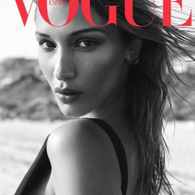 Bella Hadid in a frank photoset for Spanish Vogue