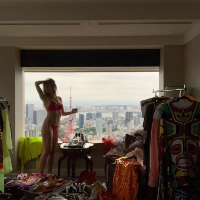Heidi Klum in lingerie showed a magnificent bust