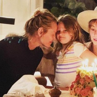 Uma Thurman celebrated the birthdays of her daughters
