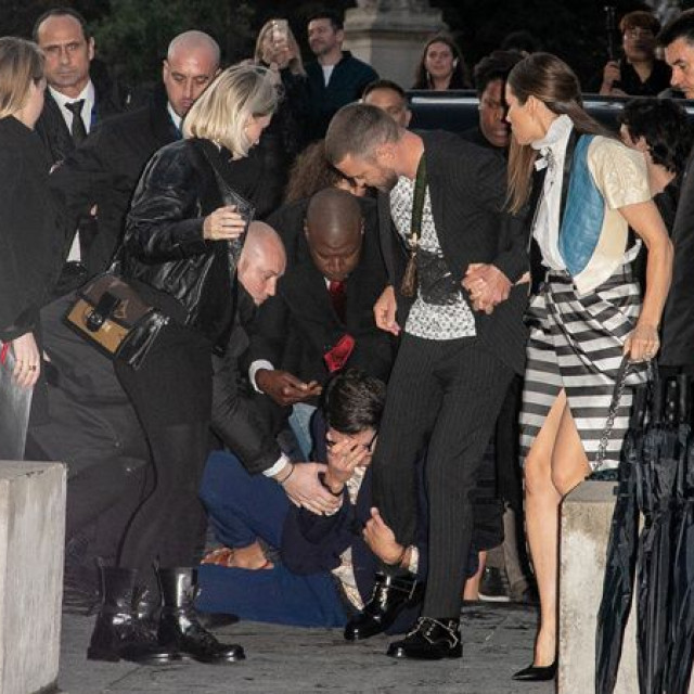 Justin Timberlake became a victim of the famous prank before the Louis Vuitton show