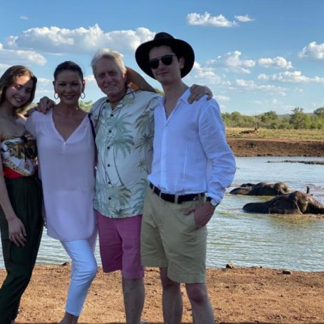 Catherine Zeta-Jones with her husband and children conquer Africa