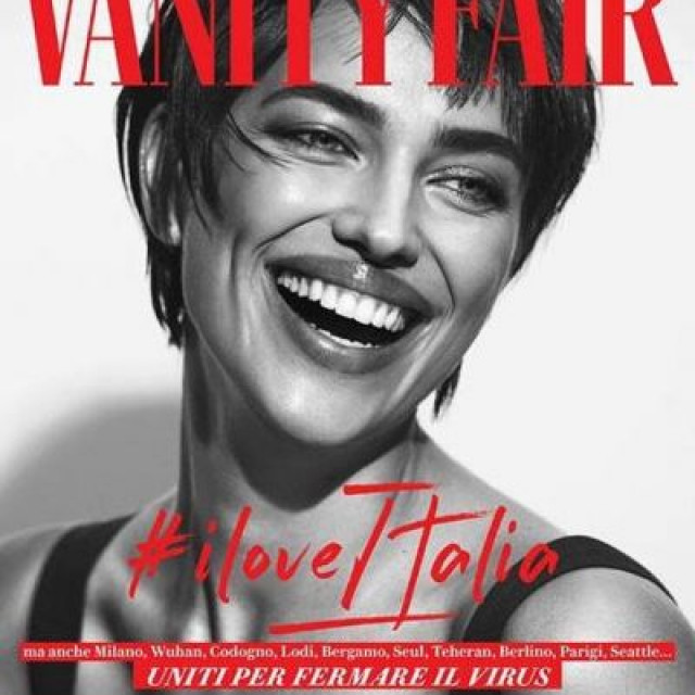 Irina Shayk with a short haircut shines on the cover of Vanity
