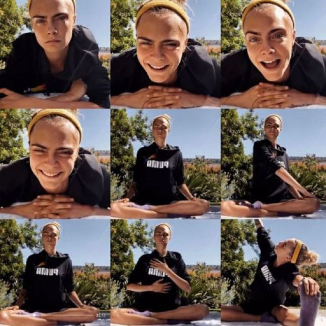 What does Cara Delevingne do in quarantine?