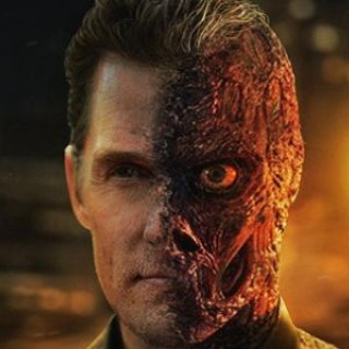 Matthew McConaughey in the image of the Two-Face