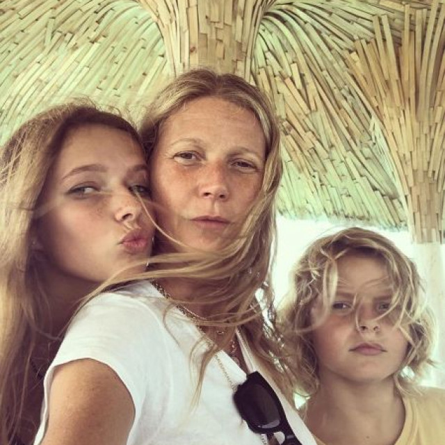 Gwyneth Paltrow presented her 14-year-old son with a mosaic depicting a woman's breasts