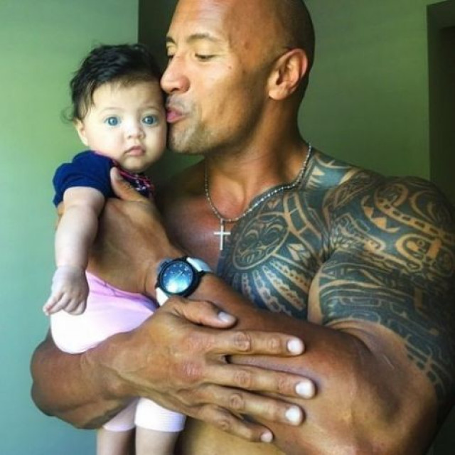 Dwayne Johnson showed the cutest photo with his daughter