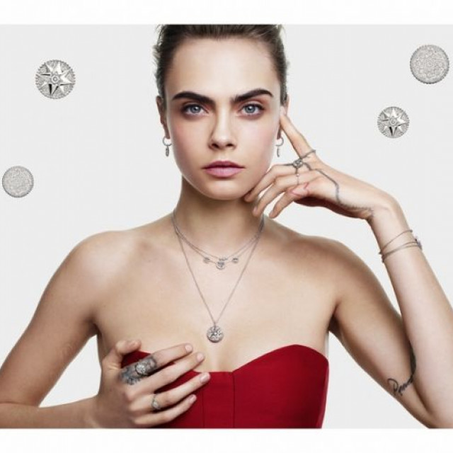 Cara Delevingne is the face of Dior's Christmas campaign 