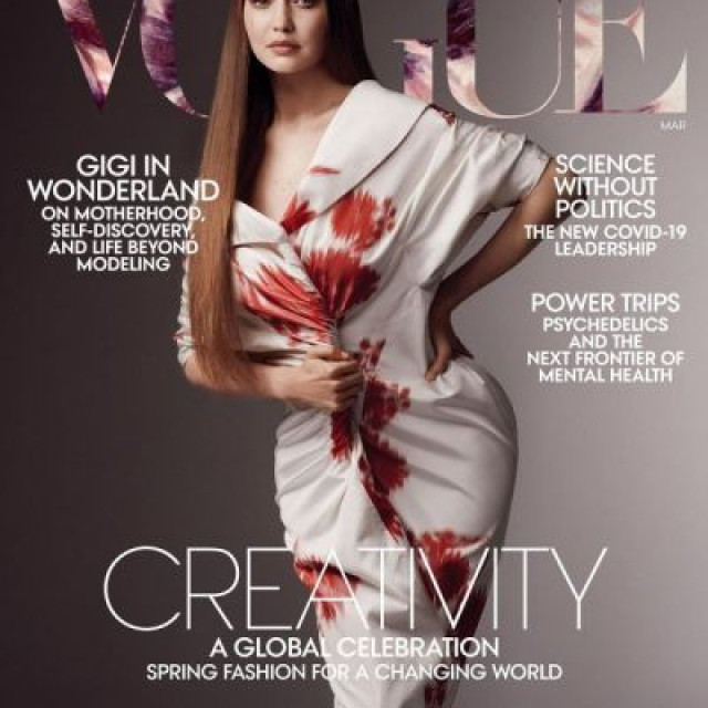 Gigi Hadid graced the cover of Vogue for the first time since giving birth to her daughter