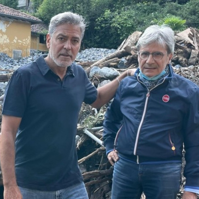 George Clooney's villa in Italy nearly washed away in a flood