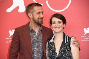 Ryan Gosling and Claire Foy in the red carpet in Venice