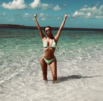 Kim Kardashian published in her Instagram with photos in bikini
