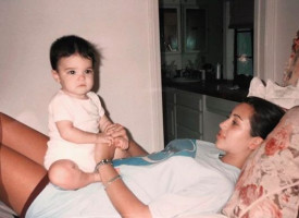 Kim Kardashian showed Kendall Jenners baby photo