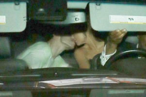 Kate Beckinsale caught kissing with a young lover in a car