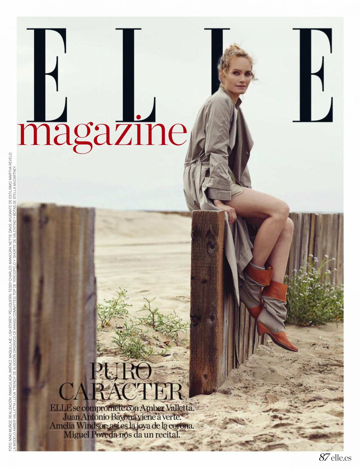 Amber Valletta in Elle Magazine, Spain June 2018