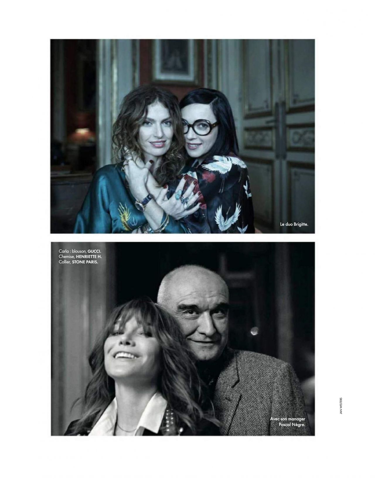 Carla Bruni in Elle France December 2017
