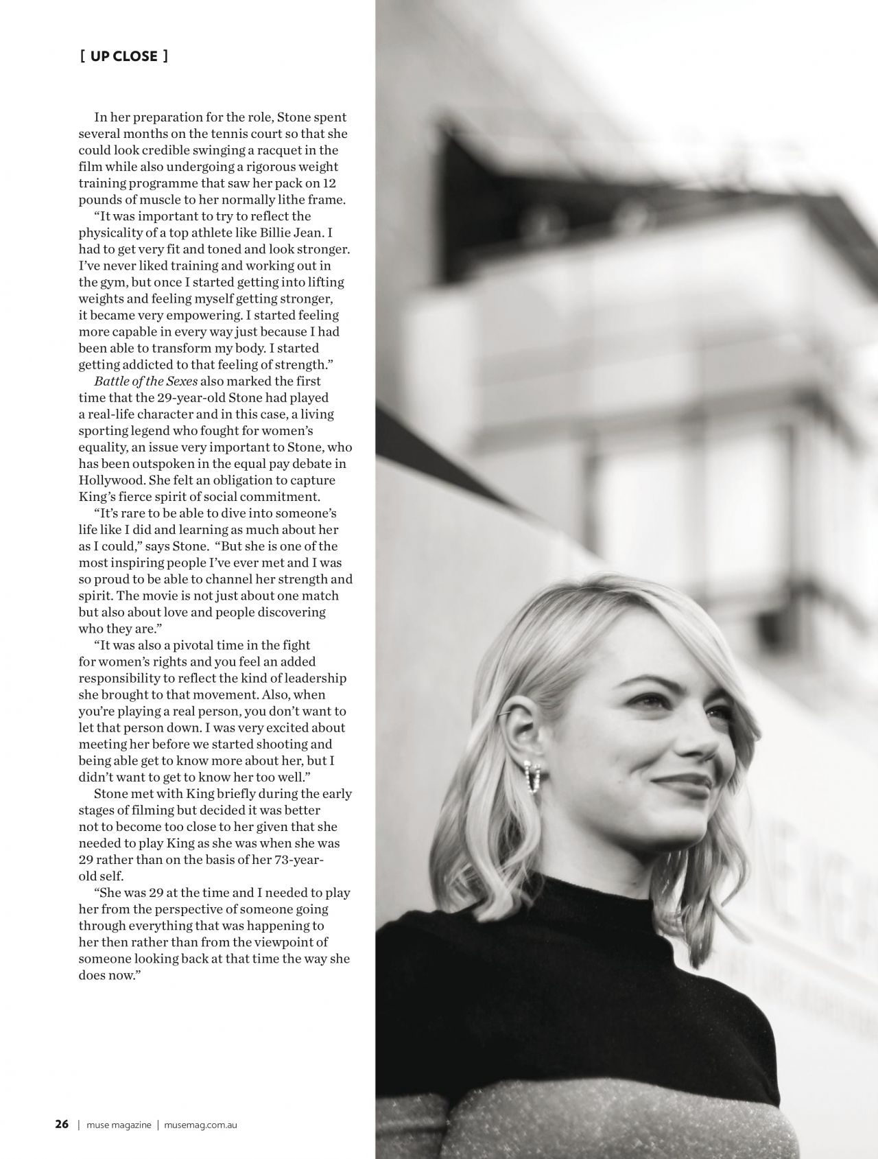 Emma Stone for Muse Magazine January 2018