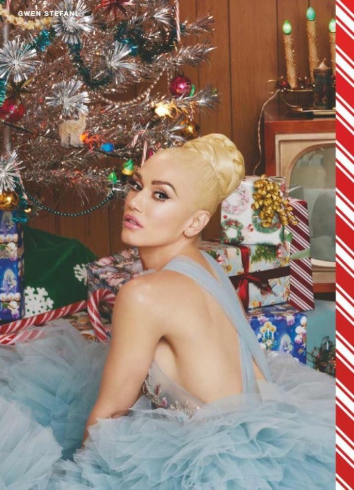 Gwen Stefani for You Make It Feel Like Christmas Photoshoot