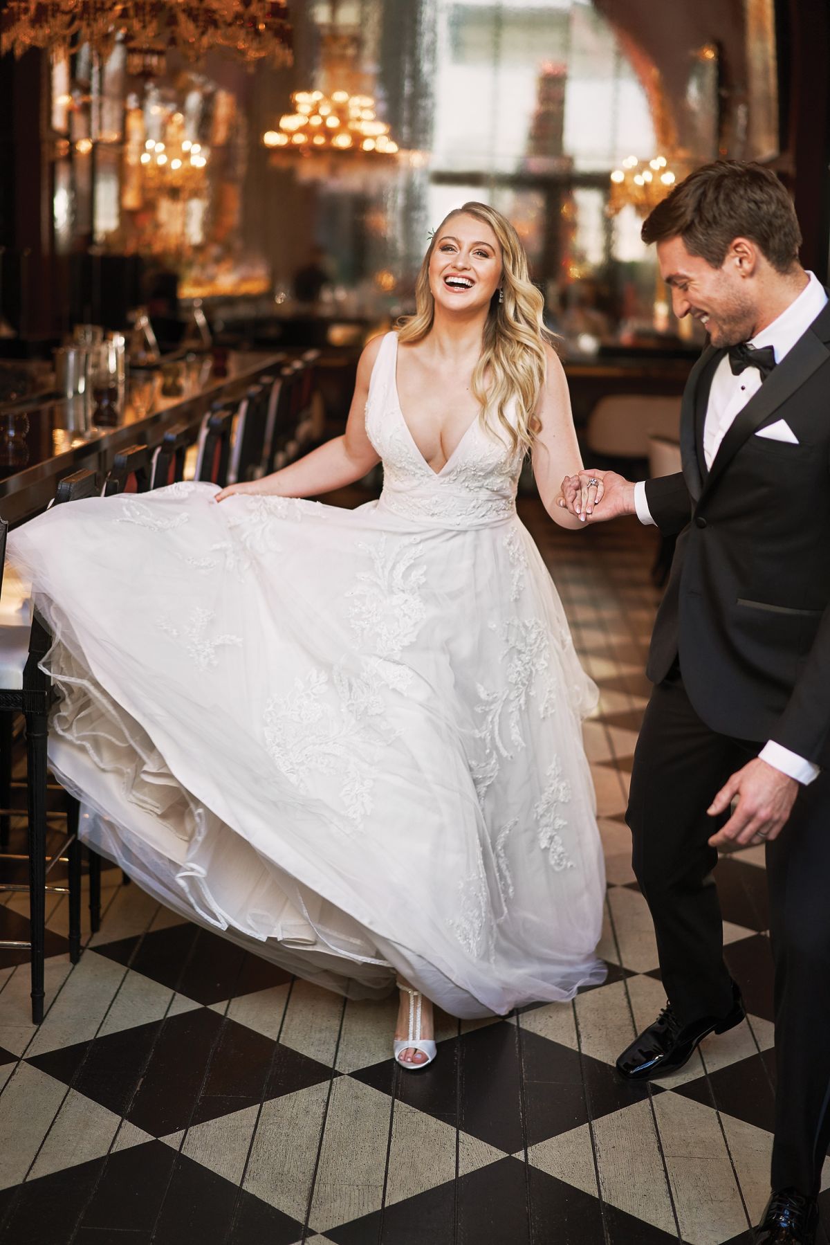 Iskra Lawrence for Justin Alexander’s New Bridal Campaign, 2018