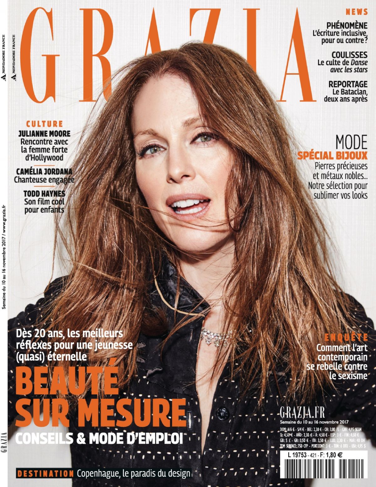 Julianne Moore in Grazia Magazine, France November 2017