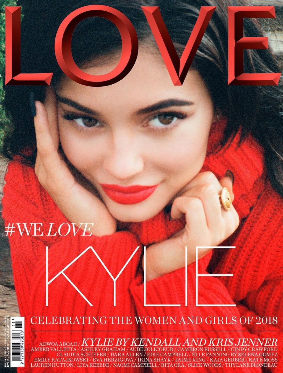 KYLIE JENNER on the Cover of Love Magazine, No.19 Spring/Summer 2018