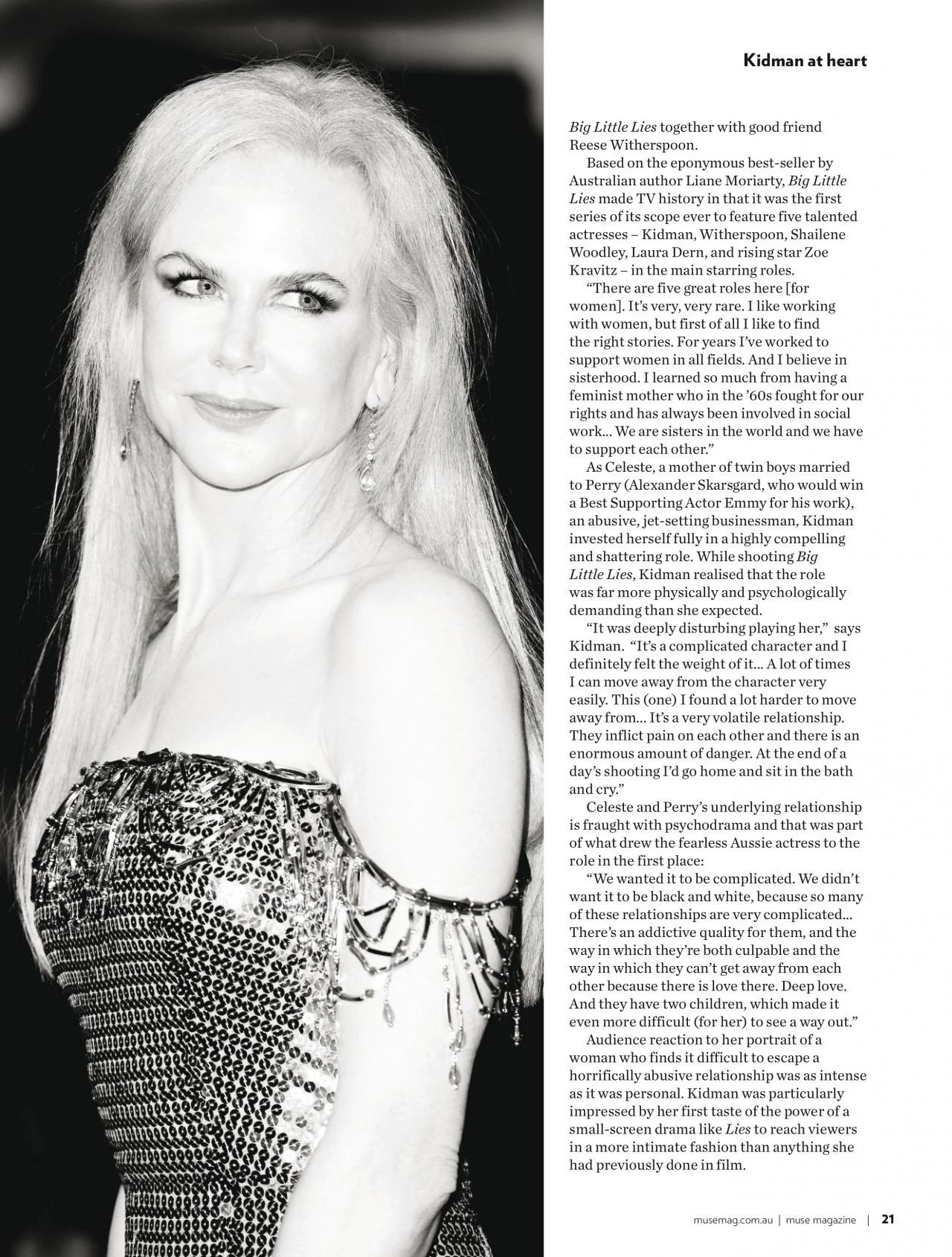 Nicole Kidman for Muse Magazine January 2018