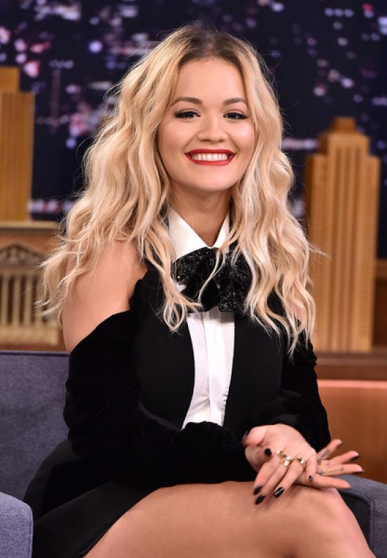 Rita Ora Appeared on The Tonight Show With Jimmy Fallon