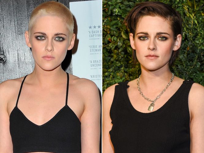 Kristen Stewart 's Blonde Shaved Head