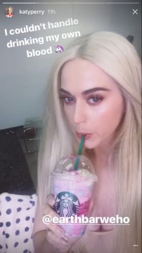 Katy Perry Cannot Drink Her Own Blood She Got At Starbucks