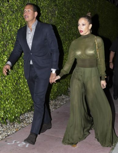 Jennifer Lopez In A See-Through Jumpsuit... On A Date!