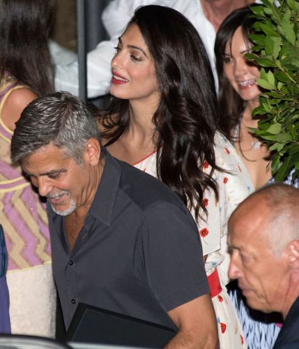 George and Amal Clooney Showed Up During A Dinner In Italy
