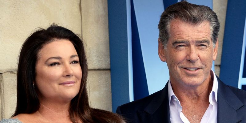 Pierce Brosnan tenderly congratulated his wife on the 25th anniversary of the wedding