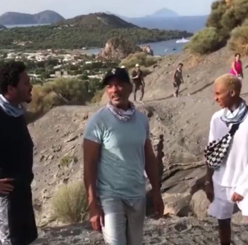 Will Smith and his family conquered the active volcano